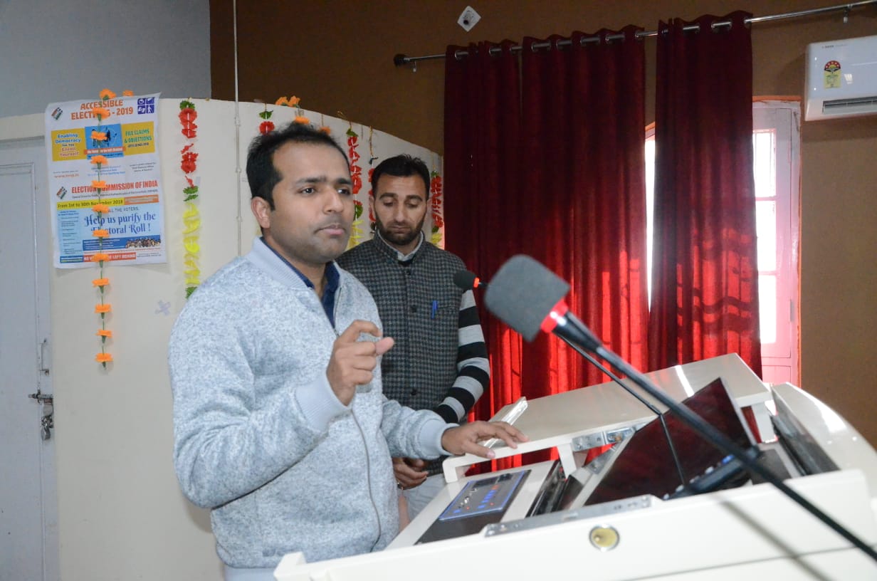 Training cum awareness session on EVM, VVPAT held at Rajouri