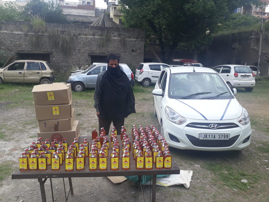 Bootlegger arrested, liquor recovered in Rajouri Many taken into preventive custody in Rajouri