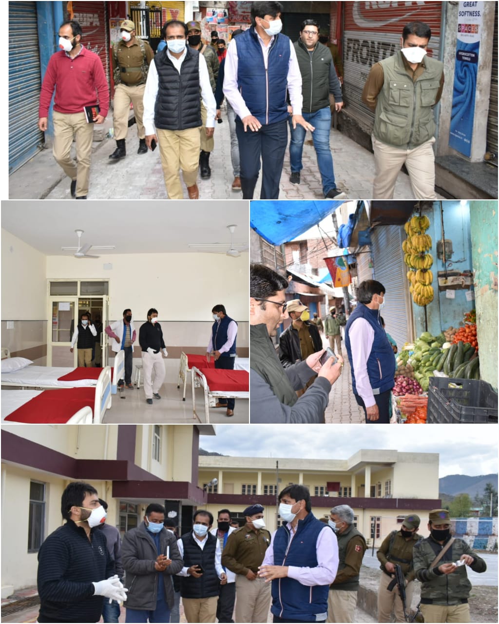 COVID 19 – DM visit Rajouri town, inspect availability of essential commodities, reviews implementation of restrictions