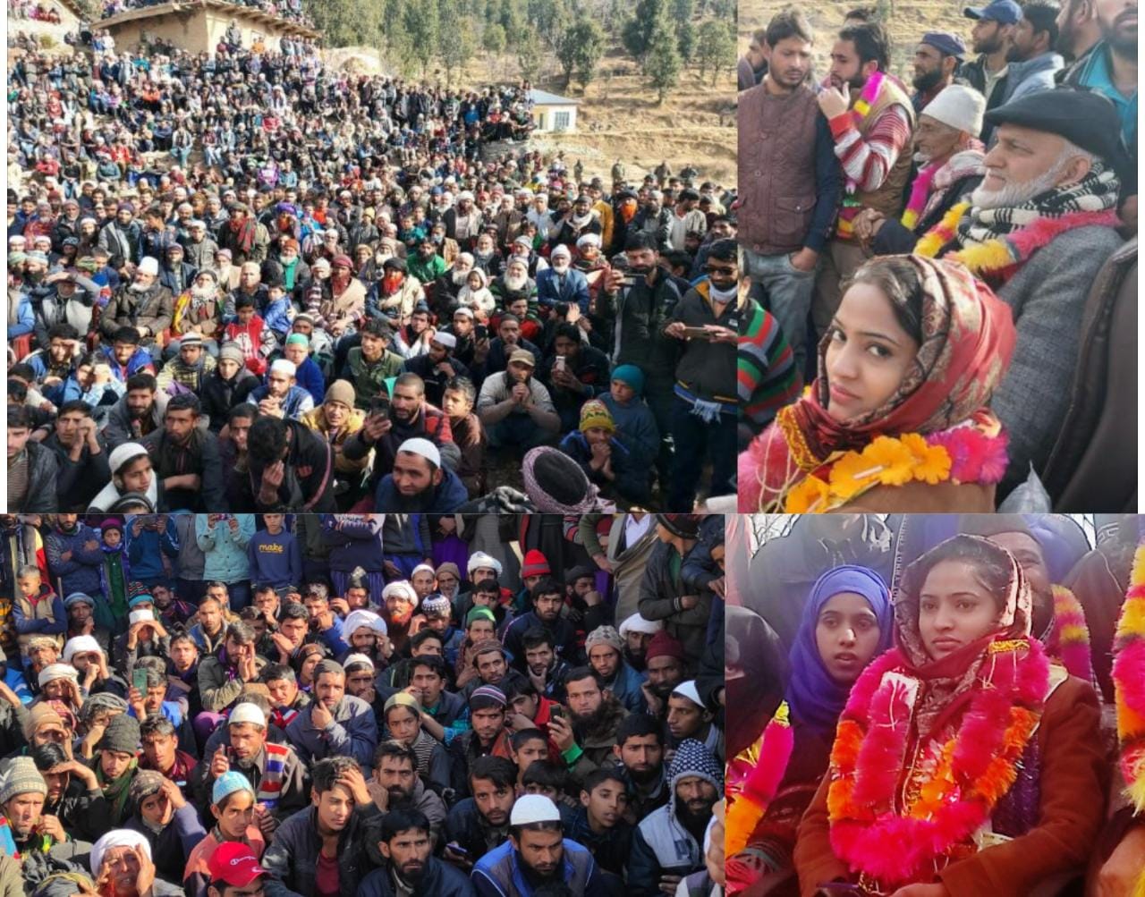 Choudhary Aemna Banoo holds two days peaceful mega rally across Bunjwah, Thanks all voters, supporters and well wishers for historic victory