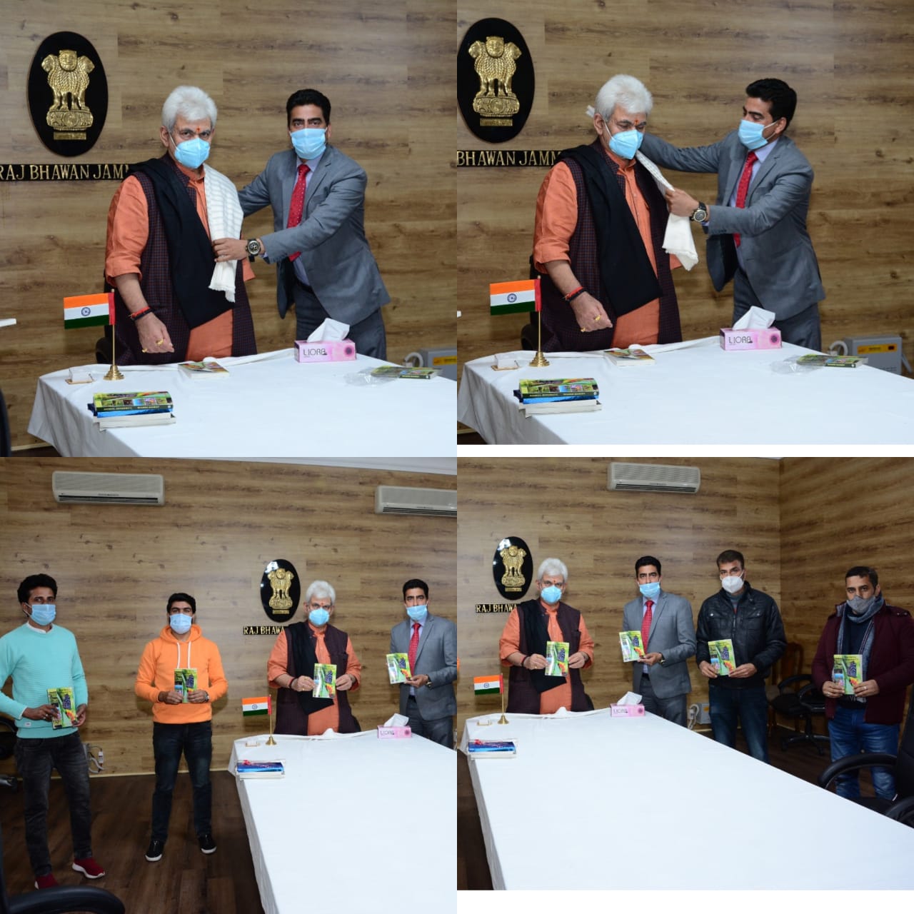 LG releases a book at Raj Bhavan written by Dr. Shamim Ahmed Banday
