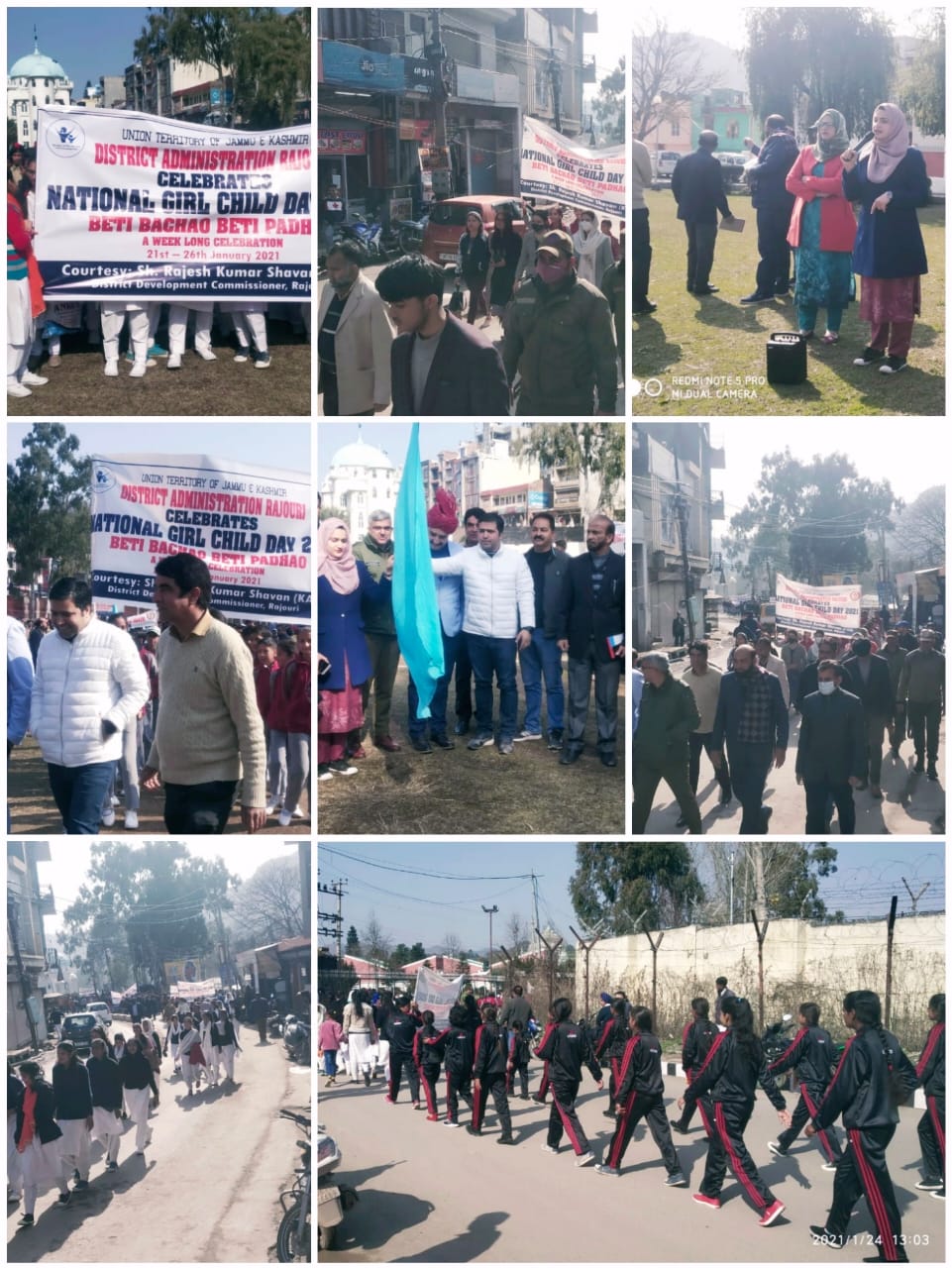 District Administration Rajouri Celebrated National Girl Child Day 2021