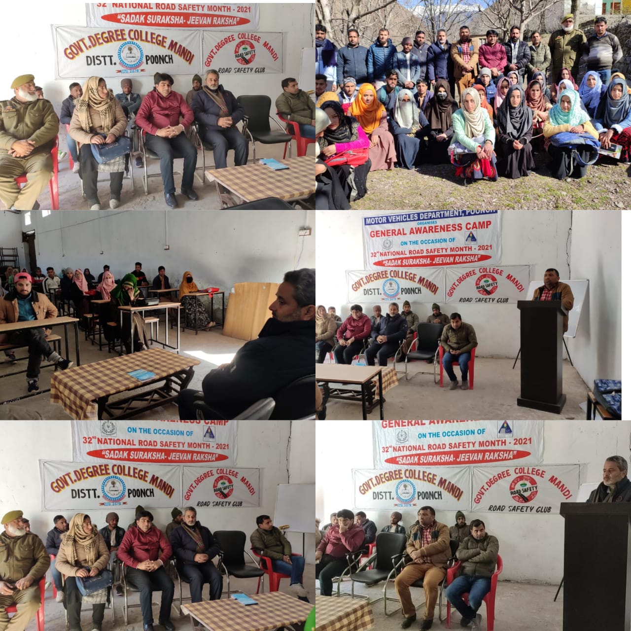 Road Safety awareness programe organized in GDC Mandi