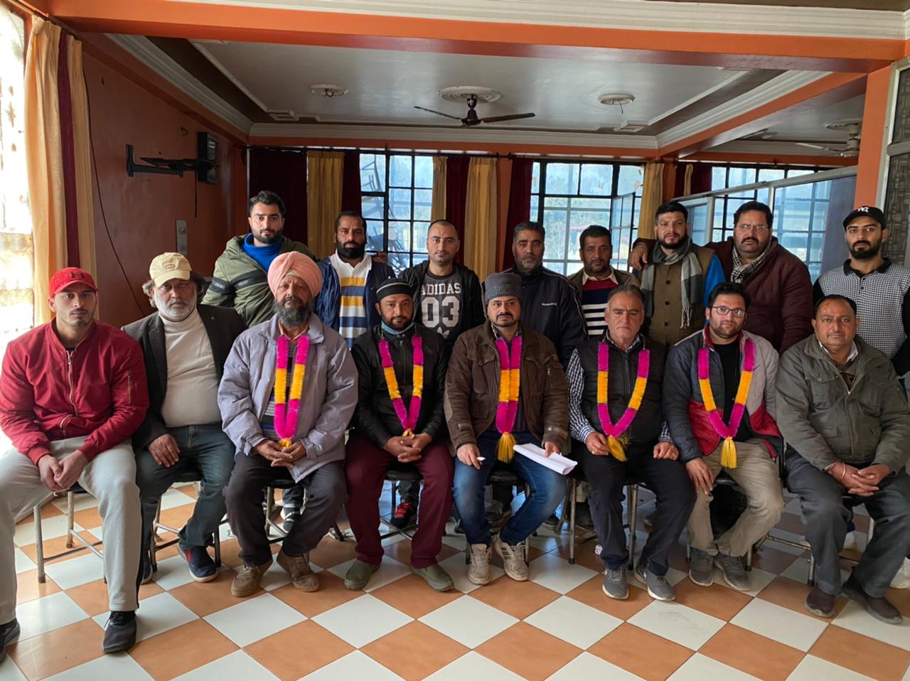 Pirpanjal Contractors Association Rajouri formed the office bearers: Shafqat Wani nominated as president.