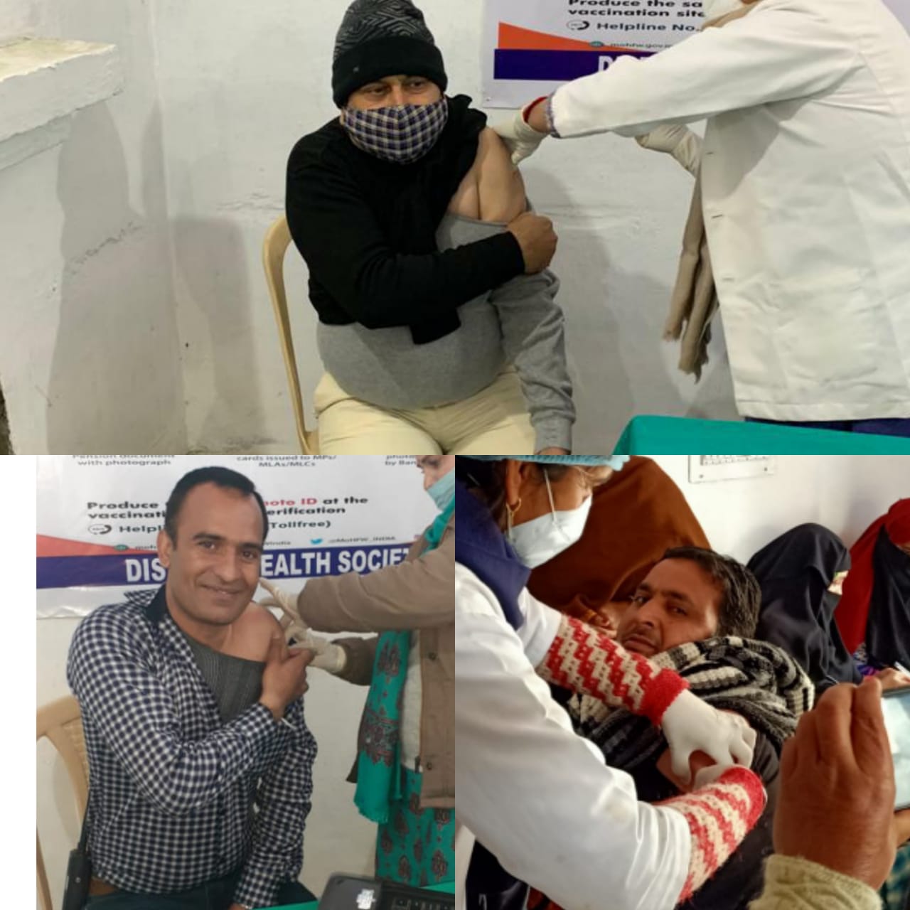 District Administration braces for the 2nd phase of COVISHIELD Vaccination drive in Kishtwar. DC Kishtwar receives first shot of COVISHIELD vaccine at DH Kishtwar