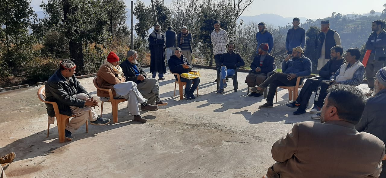 Youth PDP leader Dr inzmam Khan tours far flung areas of Tehsil Manjakote: