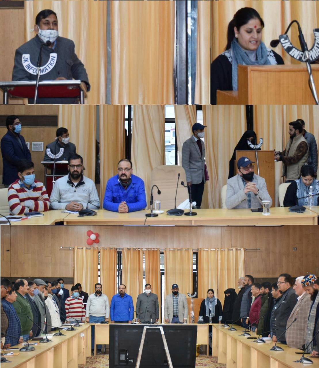 Pooja thakur elected as Chairperson ,Saima Parveen Lone as V- Chairperson for DDC Kishtwar  DC Kishtwar administers oath of office to newly elected DDC Chairperson, V-Chairperson