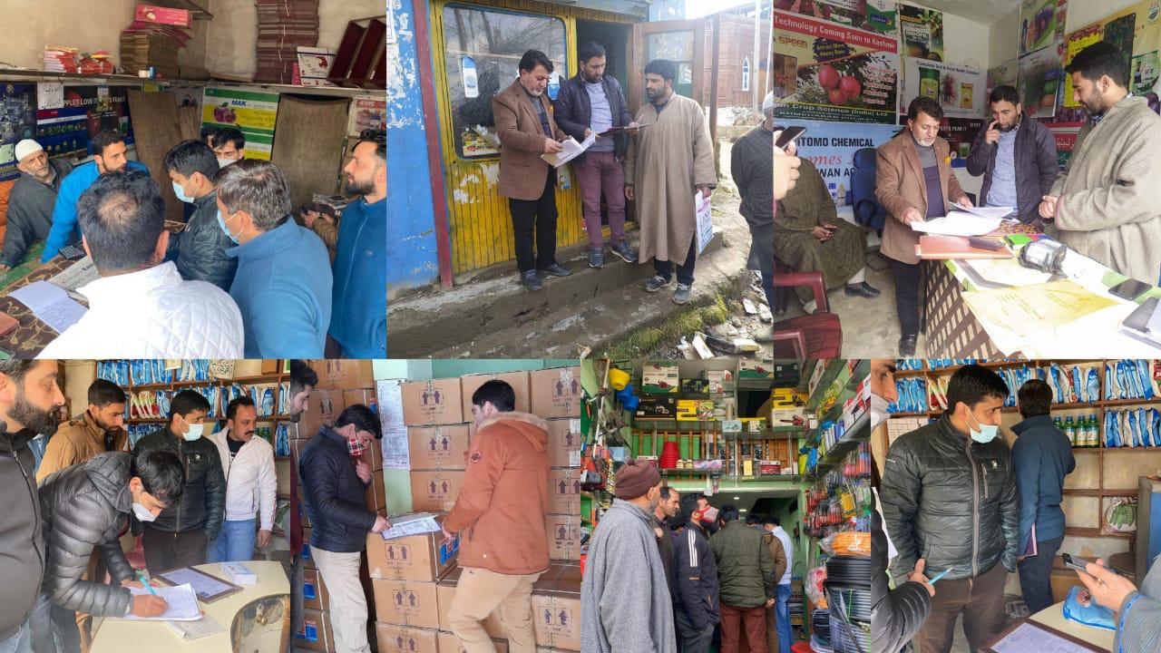 SHOPIAN ADM CRACKS WHIP AGAINST SALE OF SPURIOUS PESTICIDES Multiple Teams Conduct Surprise Inspections Of Pesticides Outlets/Warehouses To Check Quality