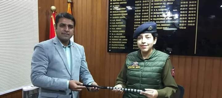 First time woman SSP took charge of Rajouri district.