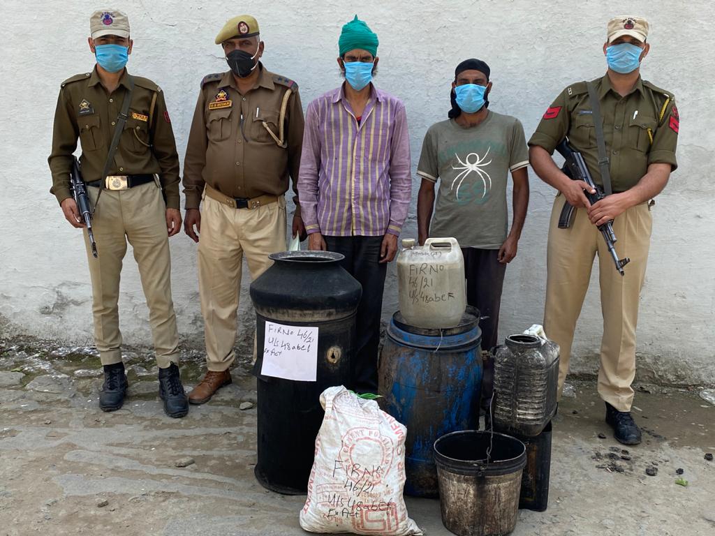 Another racket of illicit liquor manufacturing busted in Nowshera. Two accused arrested, liquor seized in Nonial village