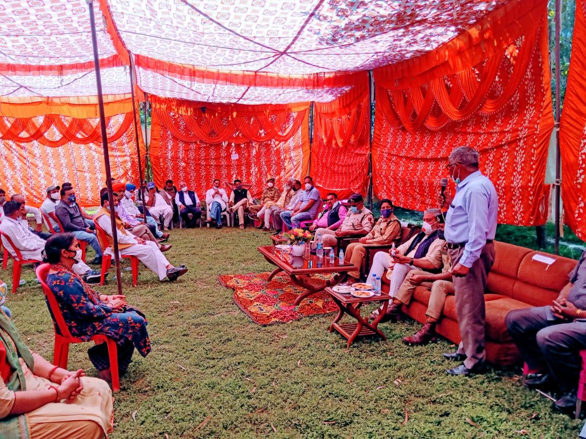 Police held inteactions with public students at Sunderbani & Nowshera.