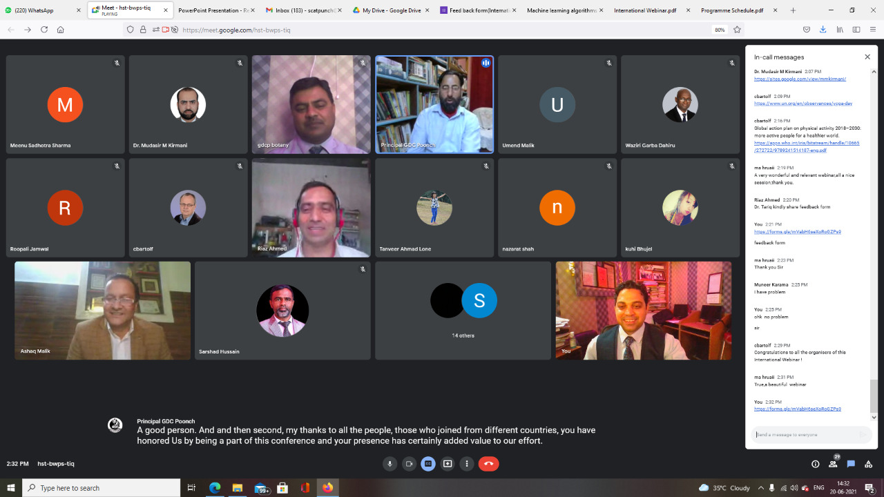 GDC Poonch holds International Webinar on ICT and Covid-19