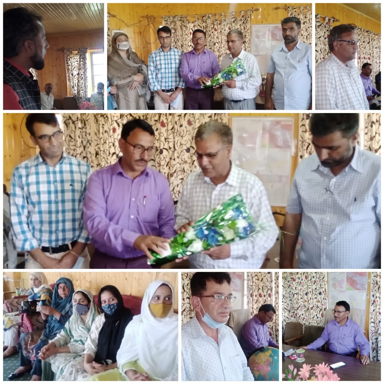 A Welcome Party organised in the honour of Dy. Chief Education Officer Kupwara