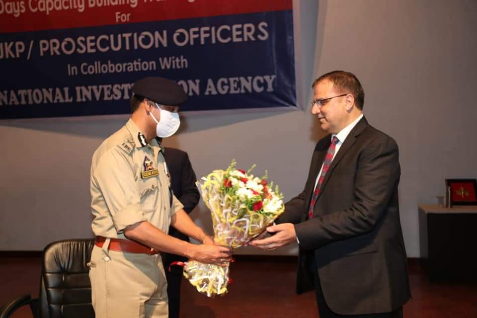 3rd Phase training programme on capacity building of JKP with NIA begins at Jammu.Hon’ble Justice Mr. Sanjay Dhar was the chief guest at the inaugural session
