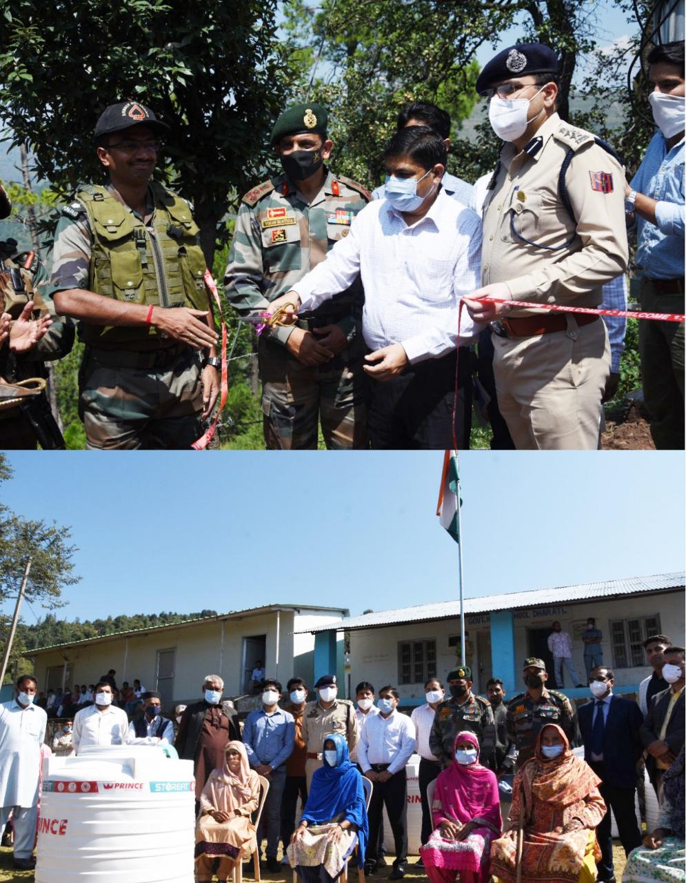 DC, Brigade Commander, 120 infantary, BG, SSP make an extensive tour of border belts of Block Balakote of District Poonch