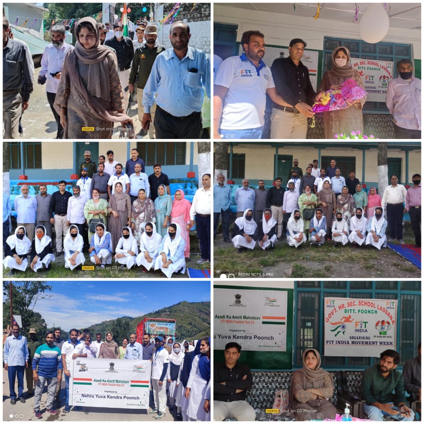 Fit India Movement 2.”was organized by Nehru yuva kendara Poonch at Hr. Sec. School Lassana