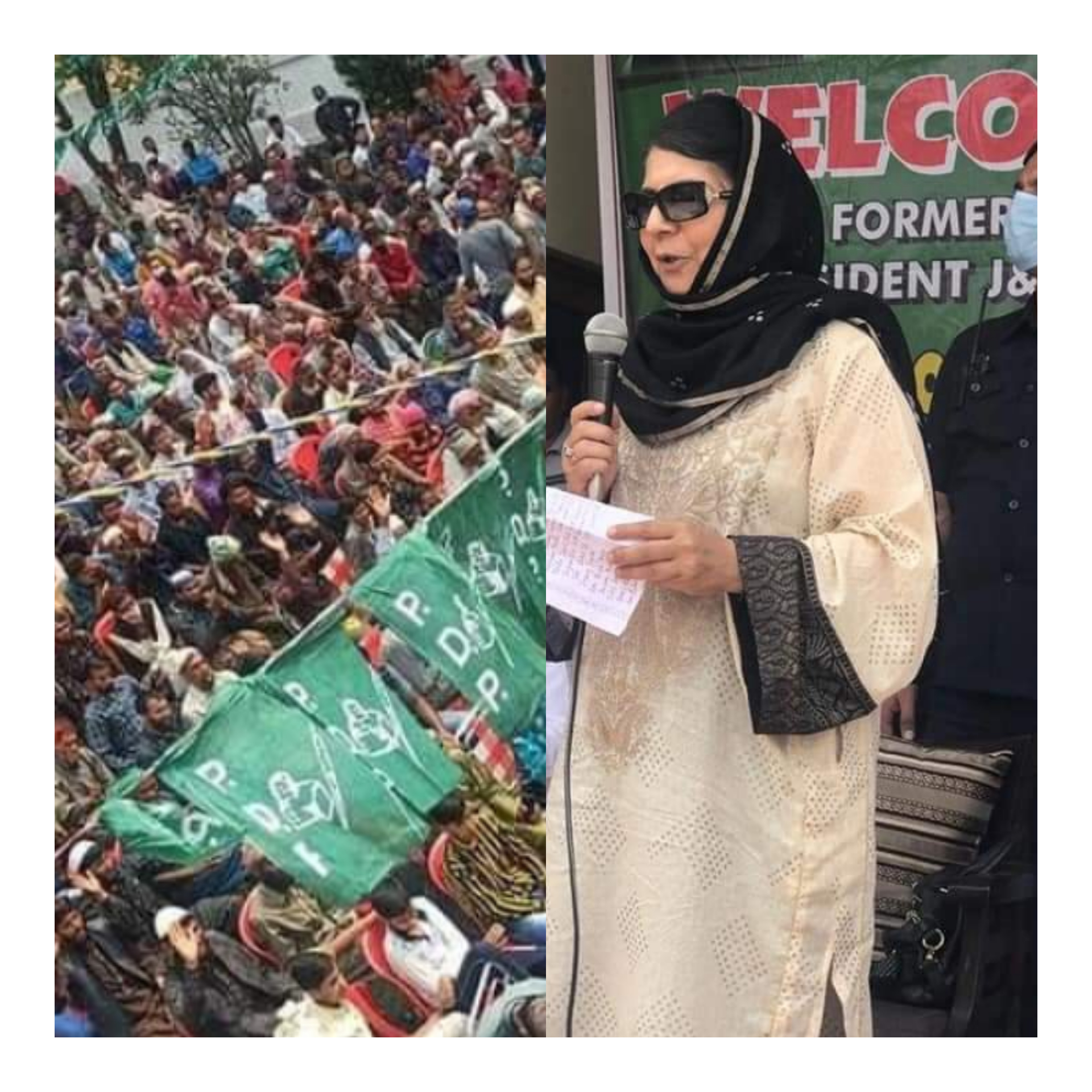 Ahead of Mehbooba’s public address miscreants removed National Flag of Dak Bunglow. FIR lodged
