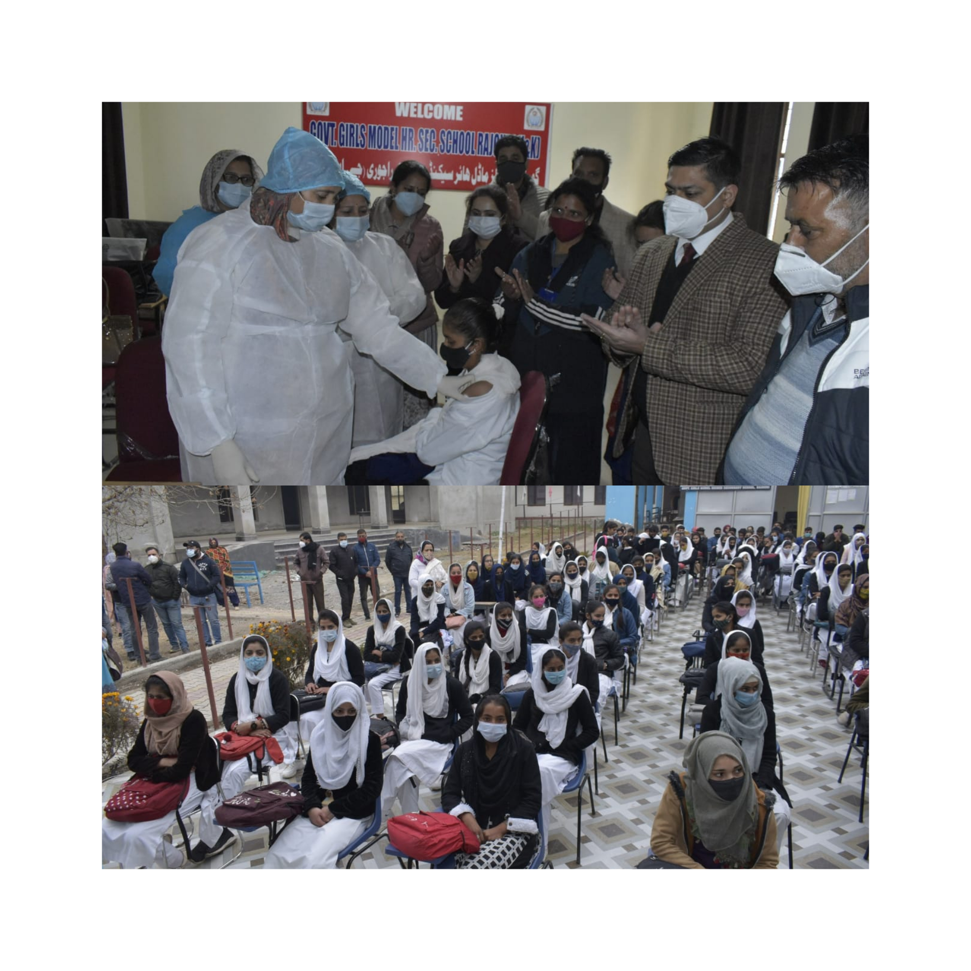 COVID inoculcation drive for 15-18 age group begins in Rajouri.43260 children to be vaccinated in the district in 06 days