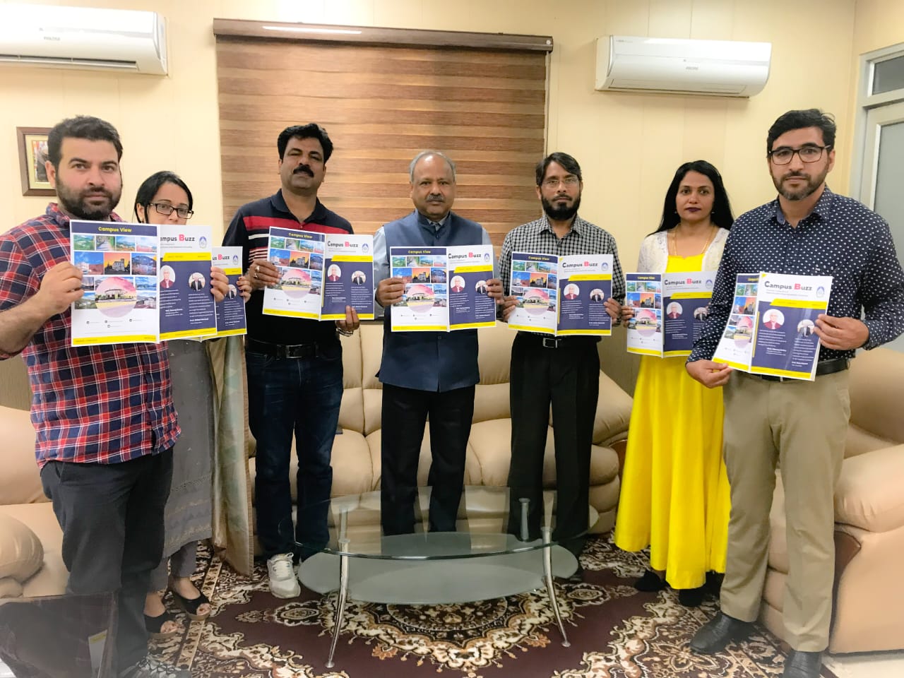 Prof.Akbar Masood, VC BGSBU launches University Magazine.