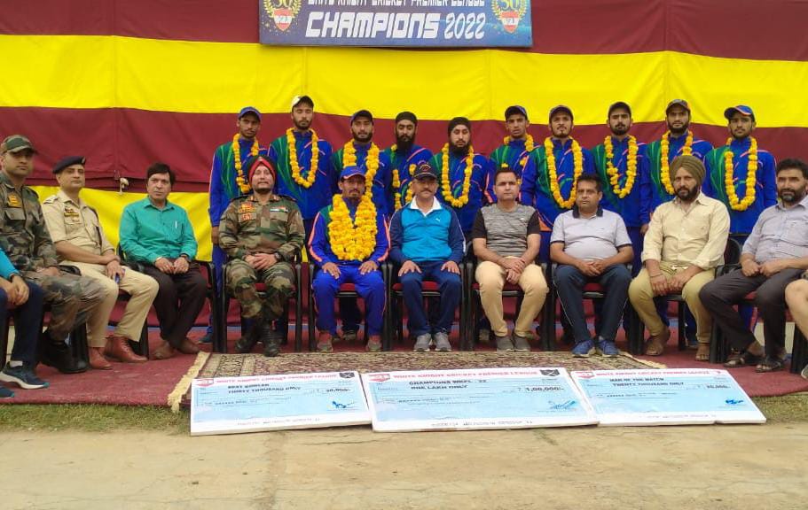 Poonch Panthers Cricket Team won the White Knight Premier League Cricket Tournament held at Akhnoor.