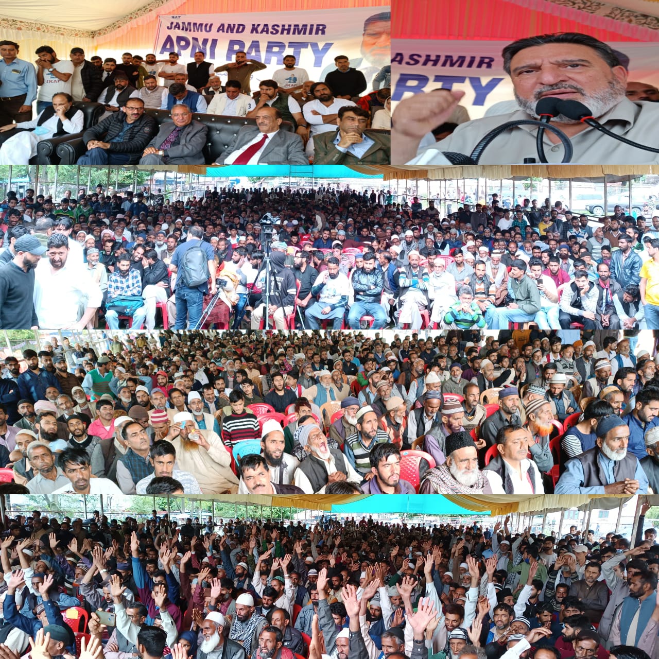 Uri people accorded a rousing reception to Syed Altaf Bukhari ; Addressing a massive public gathering Bukhari said that politics that divides us and destroys the social fabric need to be shunned