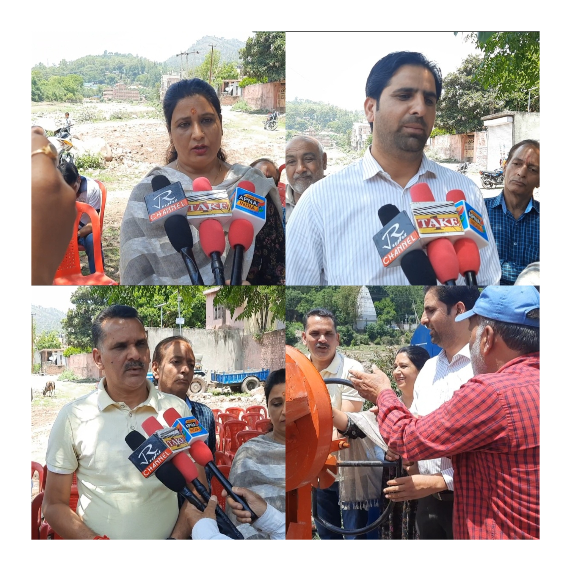 President Municipal Council & Councillors kicked start the work of circular road from Hamilton bridge approach wall  project