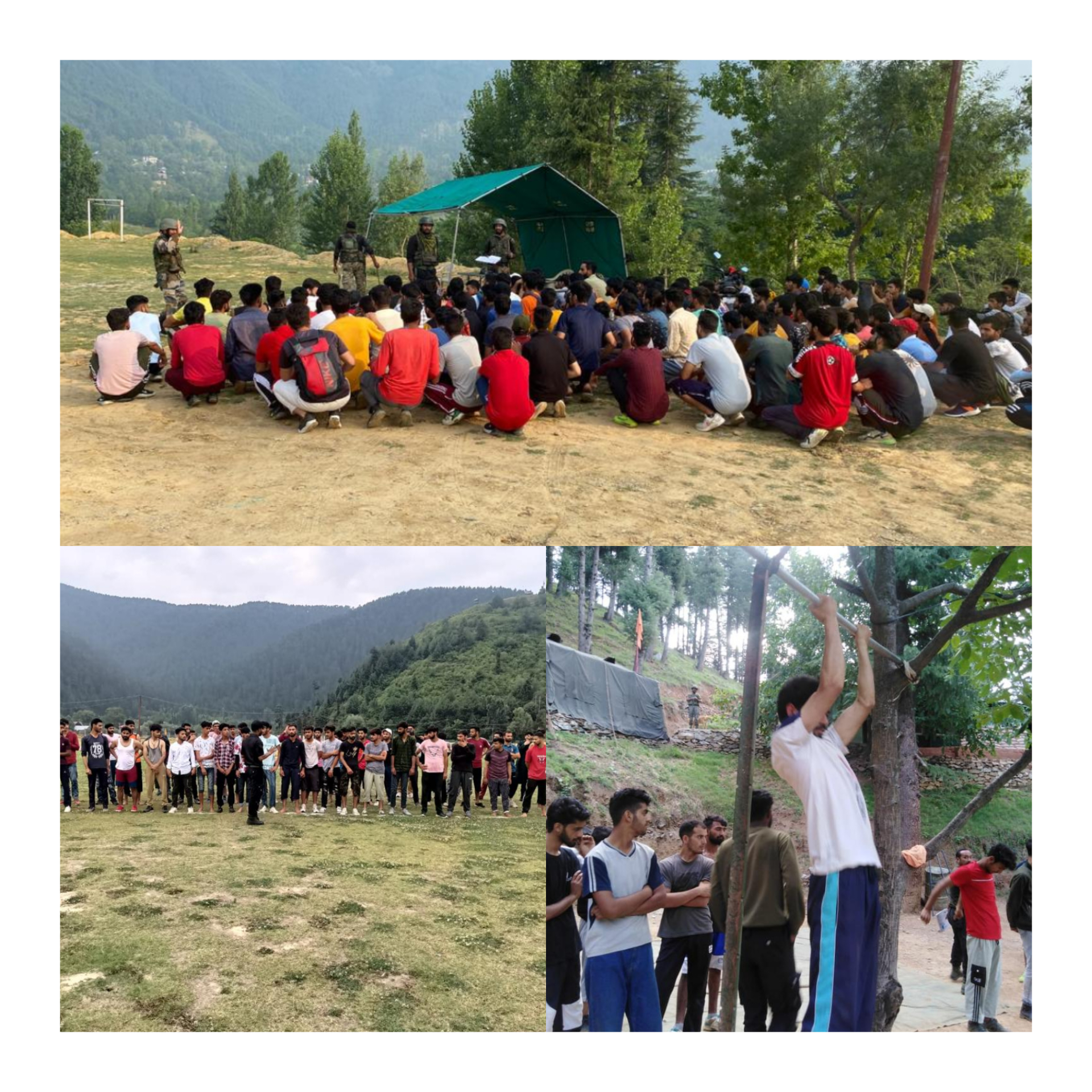 Indian Army & Training Youth of Kupwara for recruitment under Agnipath Scheme