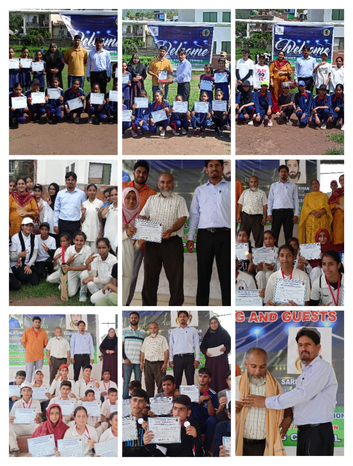 Rahul Dravid Cricket Academy won Tennis ball cricket championship in all age categories.