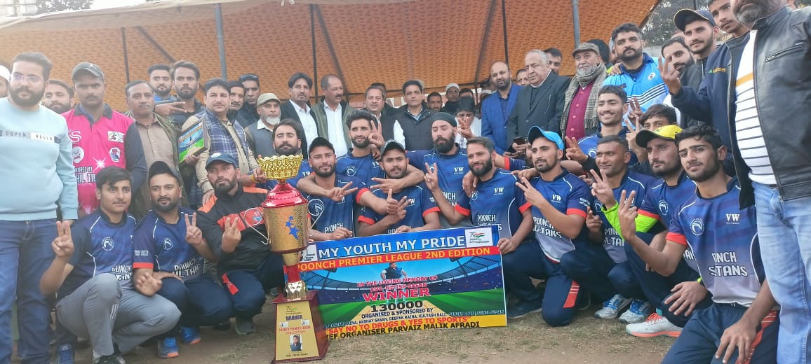 Poonch Sultan led by Shoaib Akhter lifts the title of Poonch Premier league -2nd Edition in a nail biting finish by defeating Poonch royals