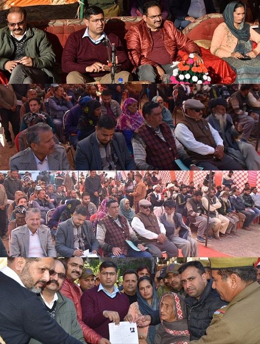 Block Diwas: DC Rajouri presides over public outreach camp at Moughla People hail government for quality; time bound redress of public issues through weekly programs