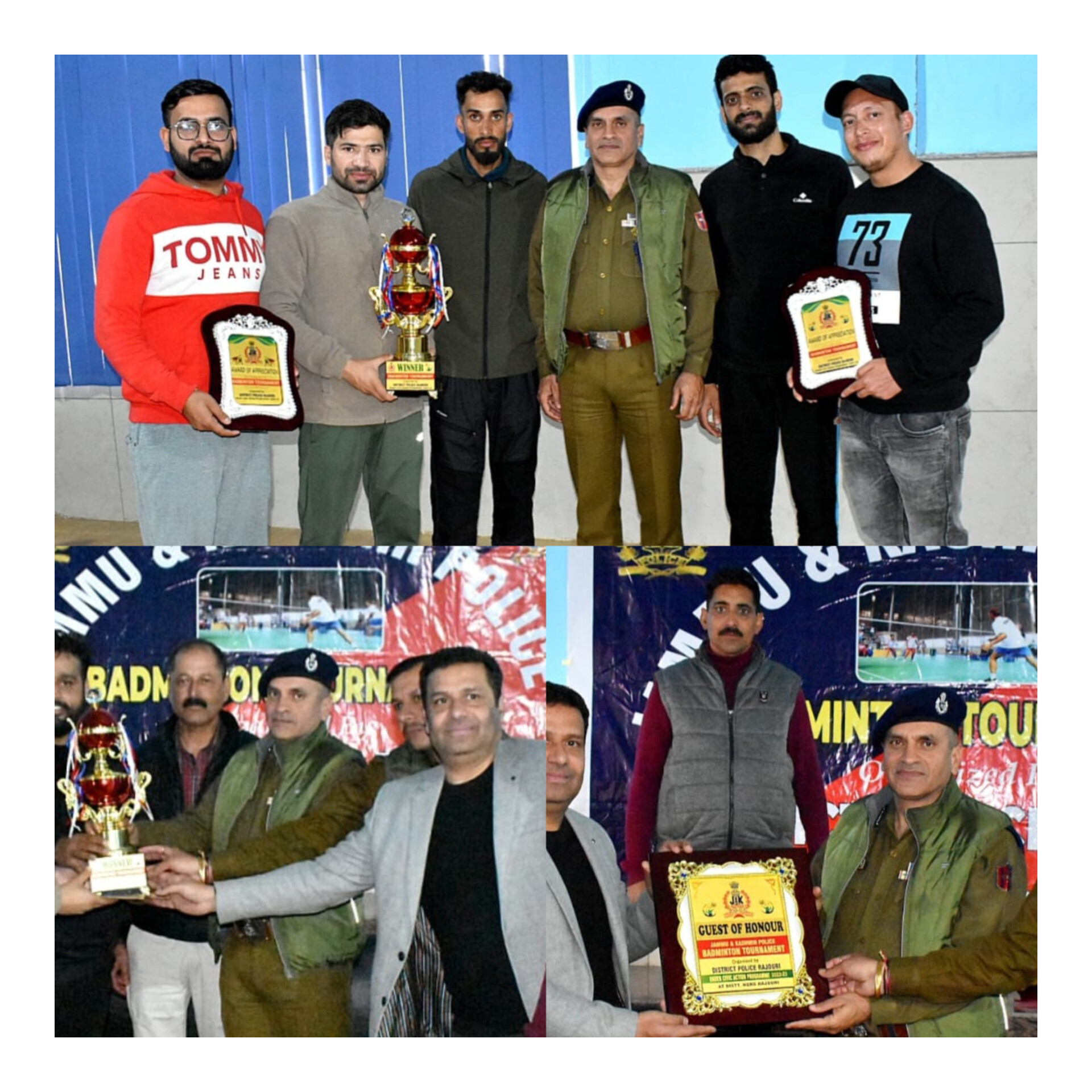 District Police Rajouri organises Badminton Tournament under Civic Action Programme
