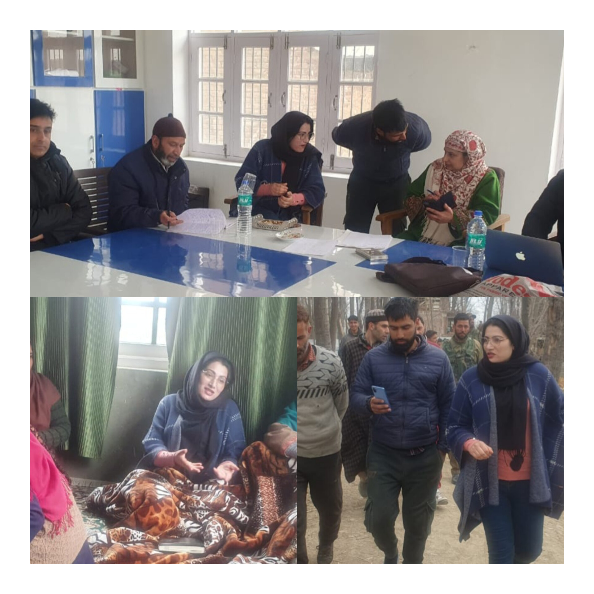 SAIMA Jan holds a public Meeting in wagoora BK PORA Budgam