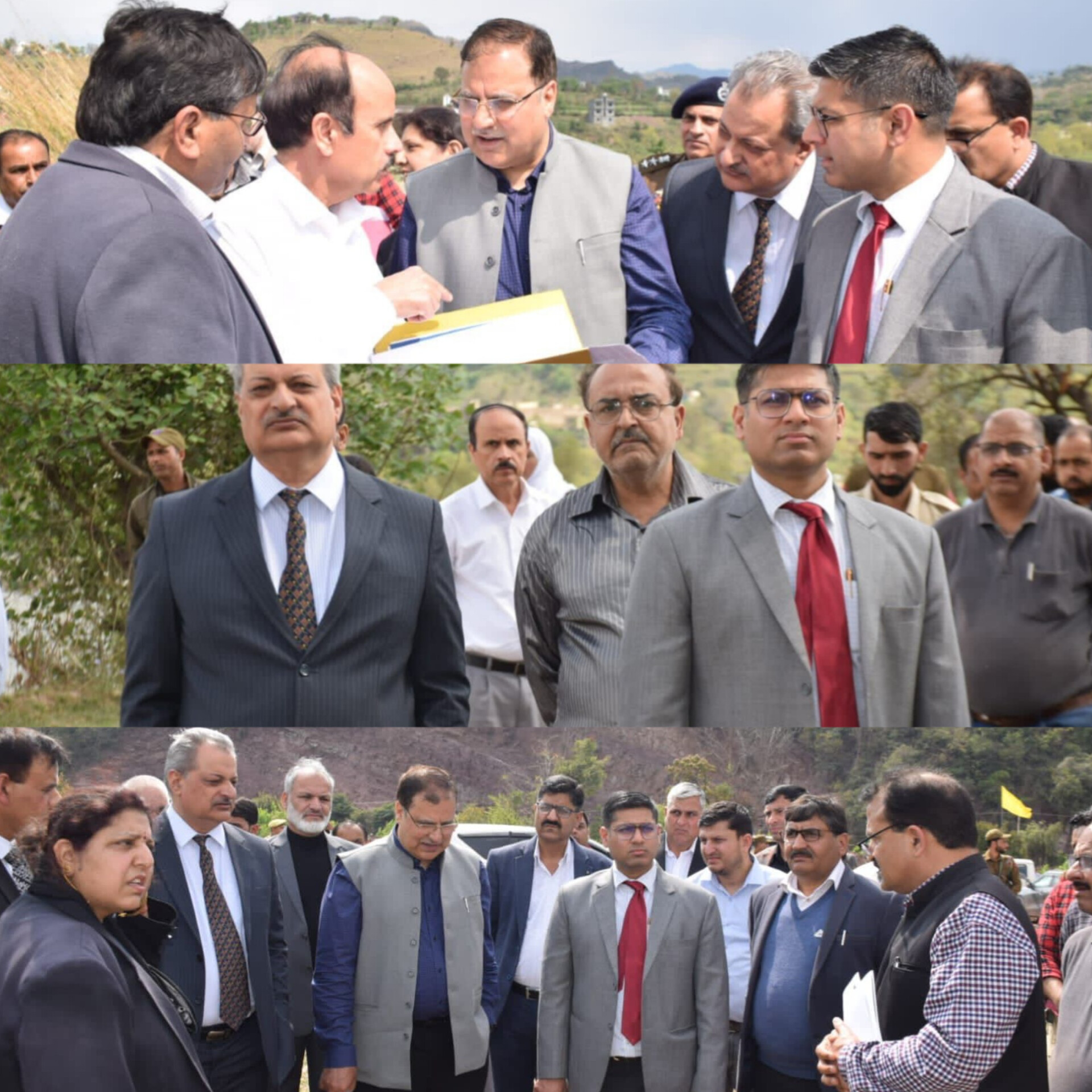 Justice Sanjay Dhar, Justice Mohd Akram Chowdhary conduct day long tour of Rajouri