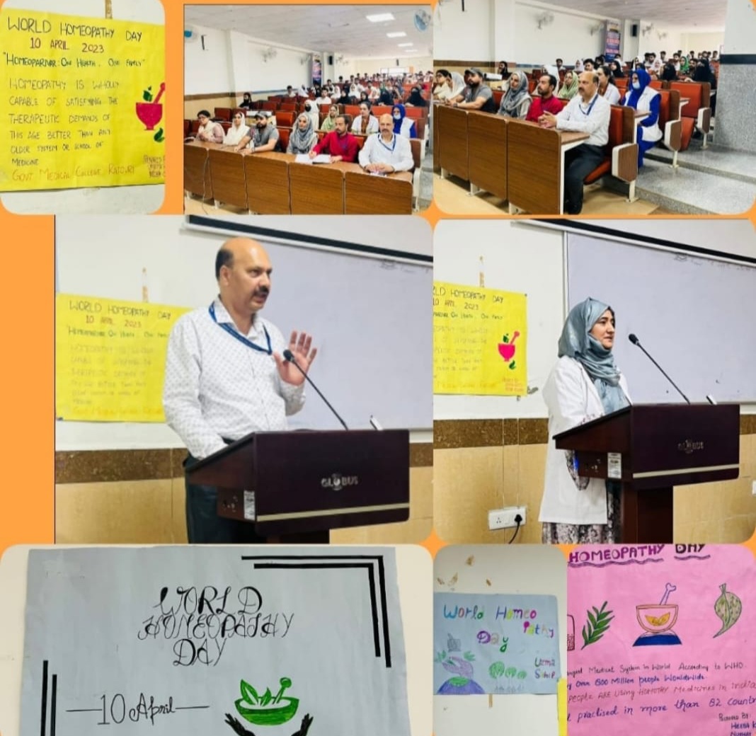 Associated Hospital GMC Rajouri Celebrates World Homeopathy Day 2023
