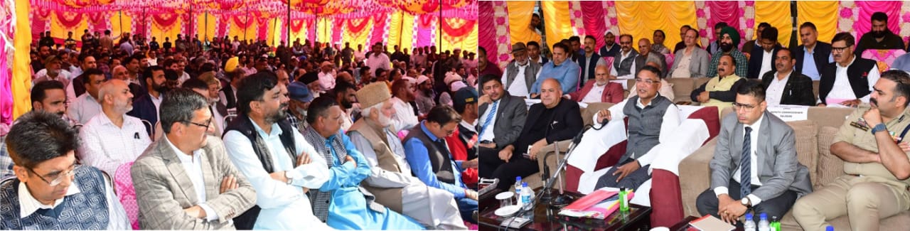 Development process successful only when both Government and public work in unison: Shailendra Kumar ; Conducts Public Darbar at Rajouri