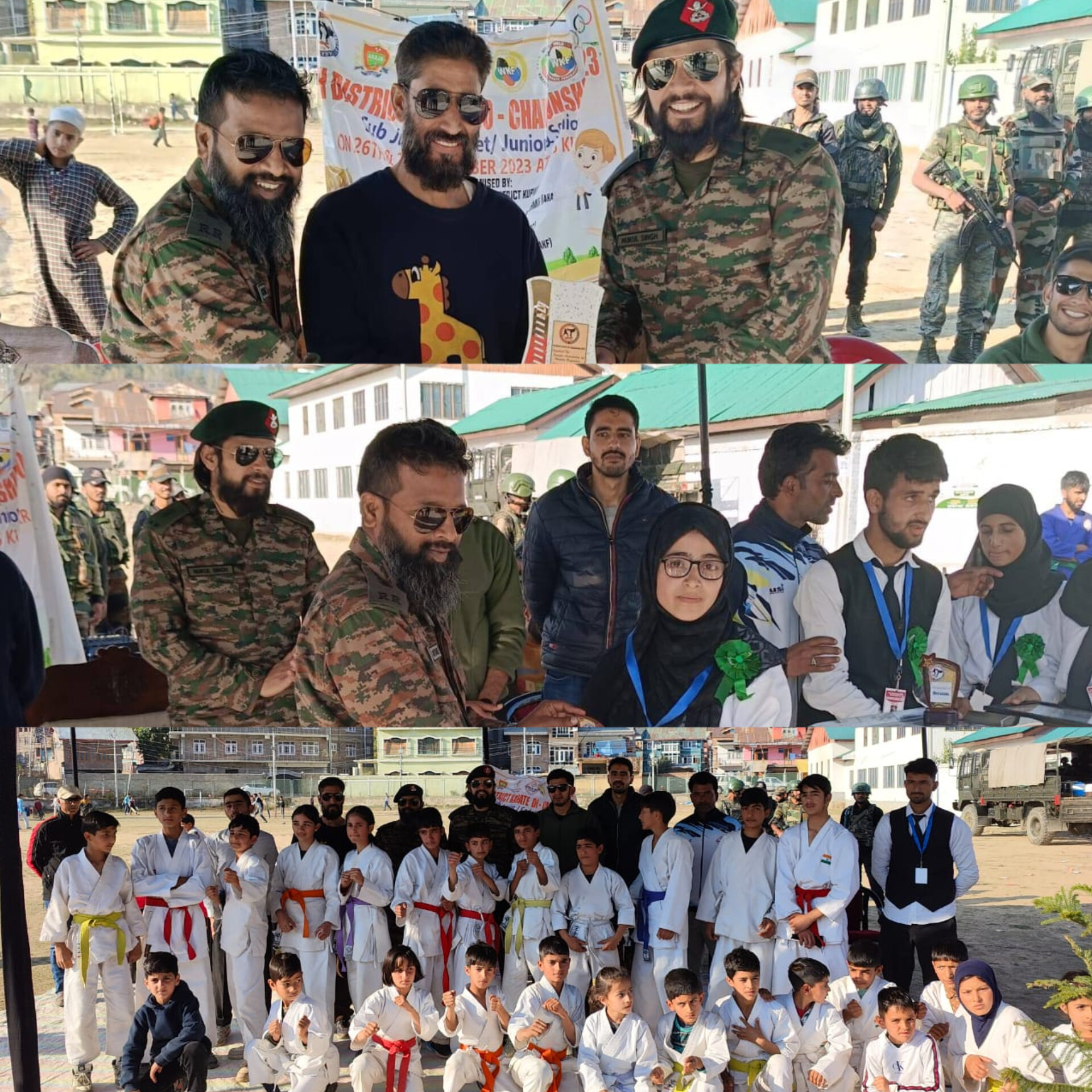 INDIAN ARMY IN COORDINATION WITH KARATE ASSOCIATION OF KUPWARA ORGANISED 7th DISTRICT LEVEL KARATE CHAMPION