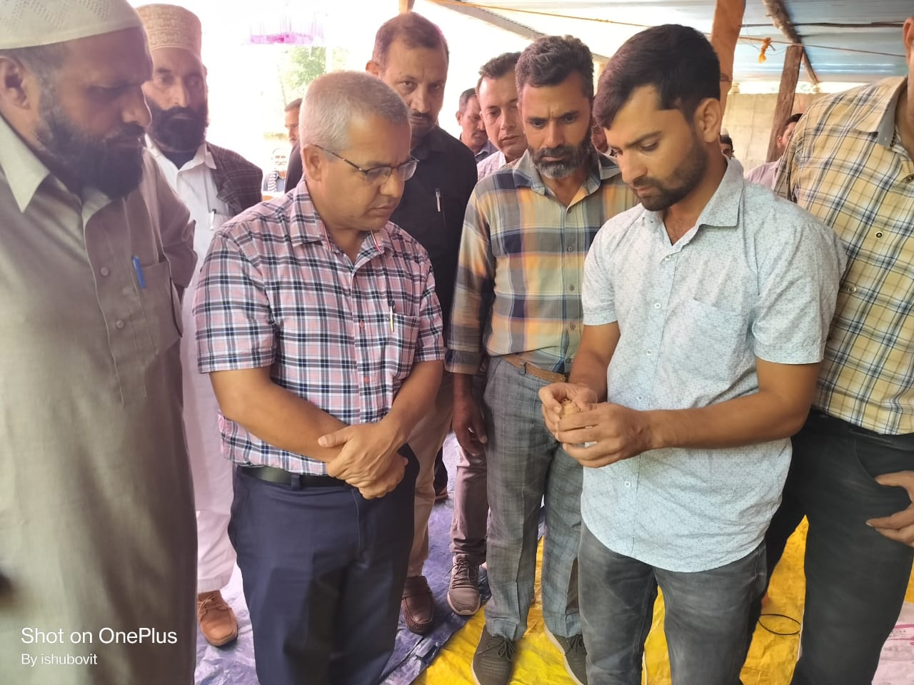 Director Horticulture Jammu Visits Remote areas of Rajouri, inaugurates walnut processing unit and farmers camp