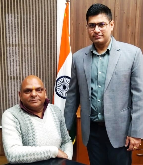 Rajouri Handicapped pensioners resent non-disbursement of pensions. Vinod Sharma, Sr VP AJKHWA meet DC for intervention.