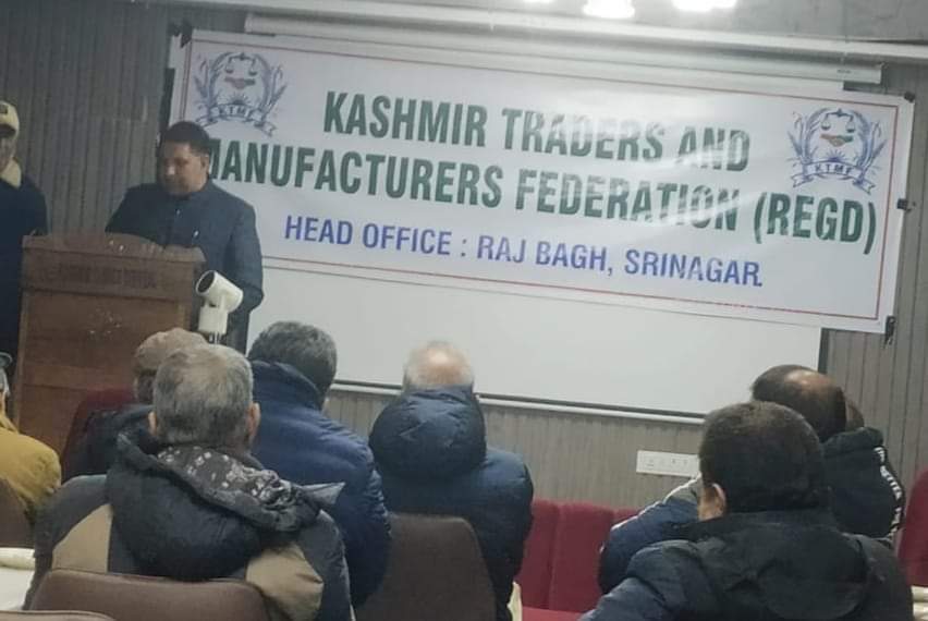 General Secretary Kashmir traders and manufactures federation meets party trader bodies and different delegations in Srinagar. Committed to uplift traders