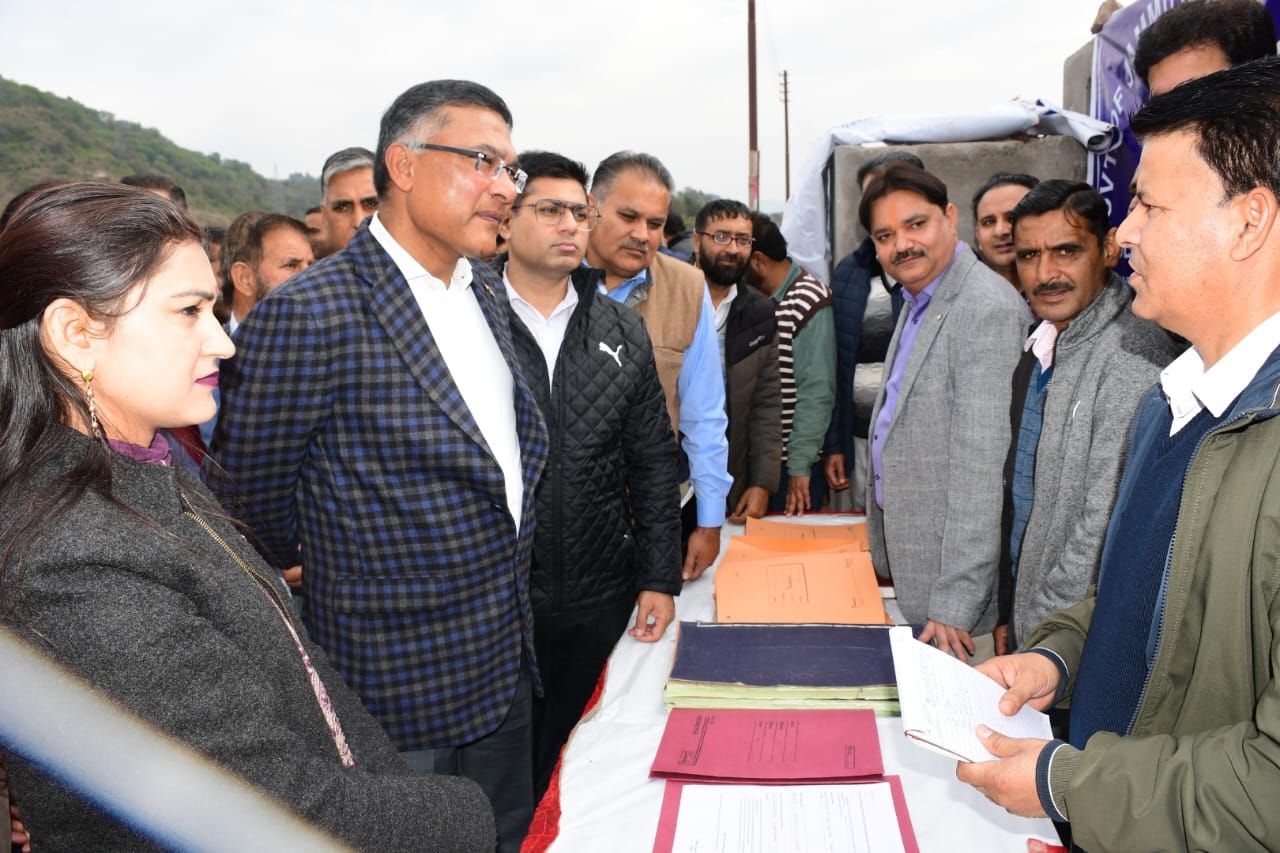 Shailendra Kumar listens to people’s grievances during Public Darbar at Sunderbani