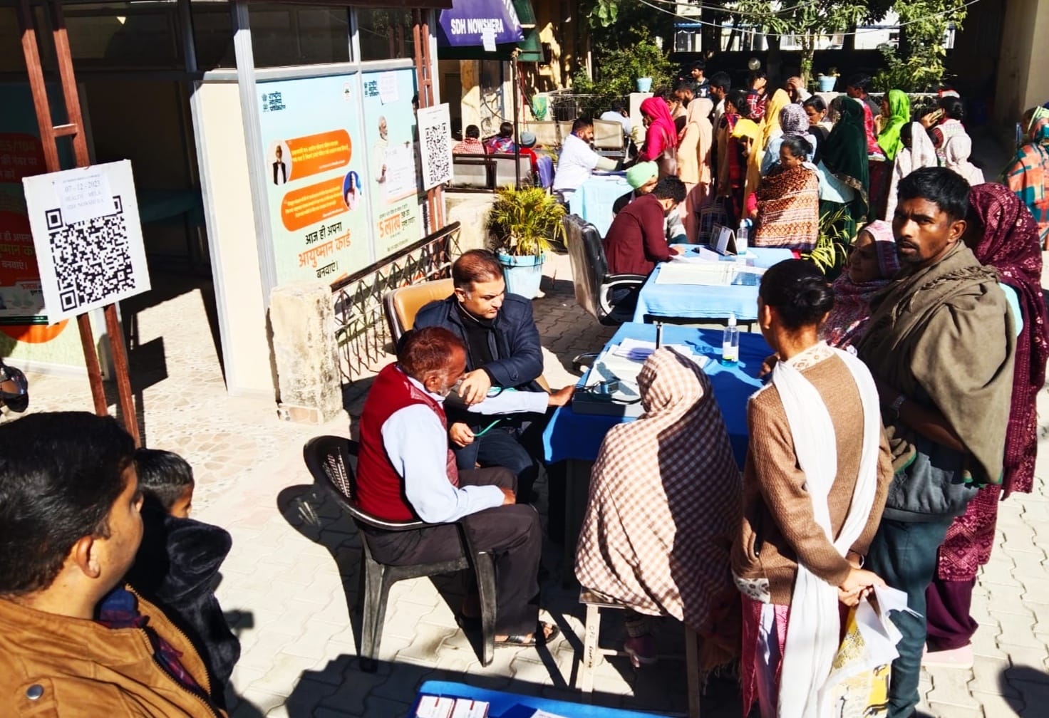 Successful Health Mela organised at SDH Nowshera under Ayushman Bhava Campaign.