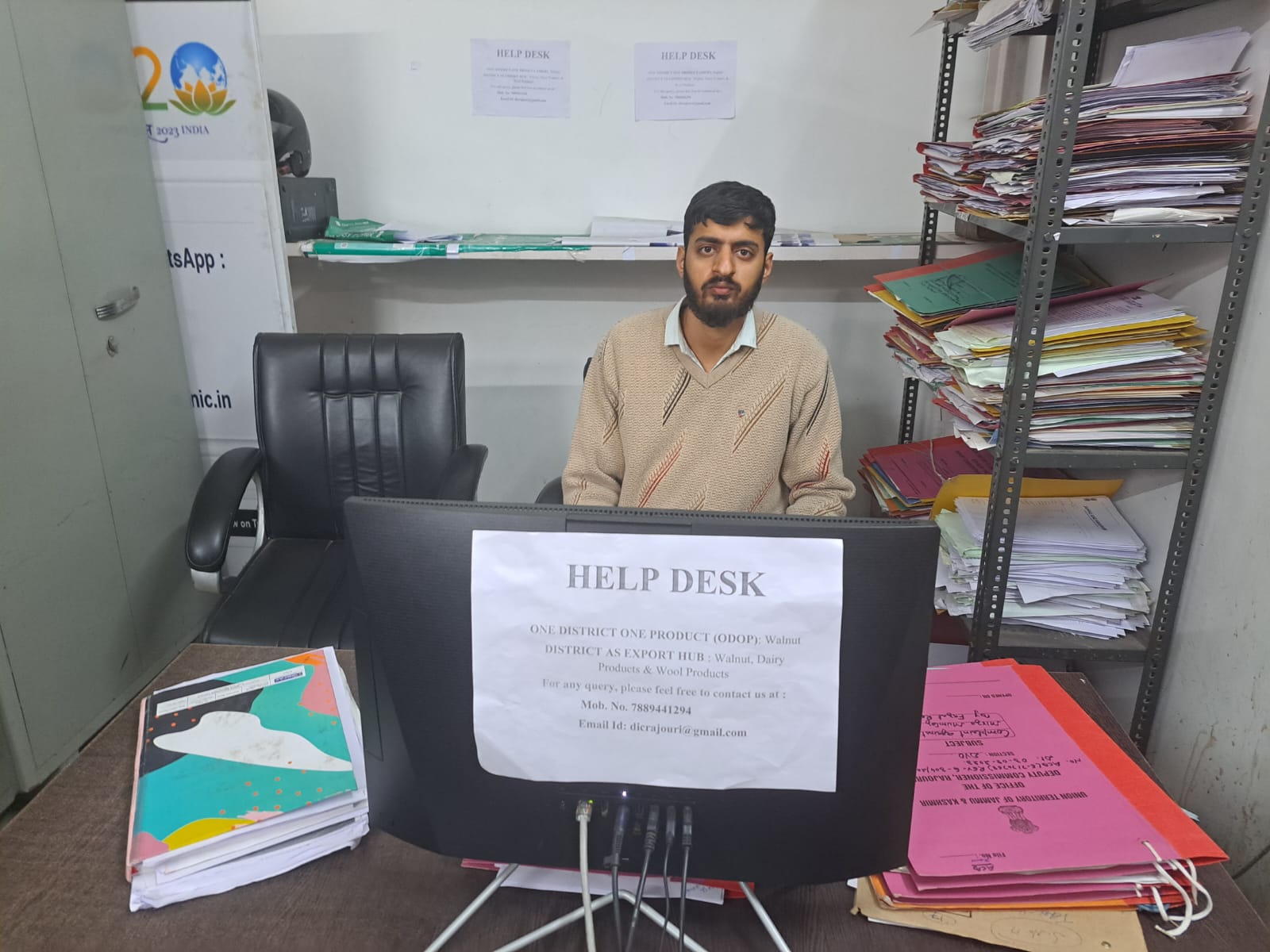 One District One Product Help Desk set up at DC Office Rajouri