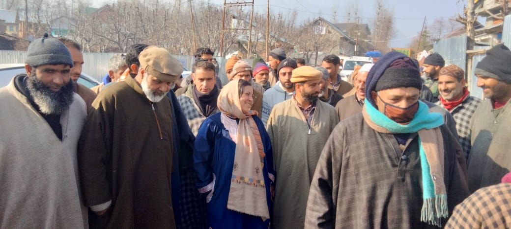 Sakina Itoo, State Secretary JKNC, Expresses Condolences and Support for Bereaved Families in Manzgam and Correl Area.
