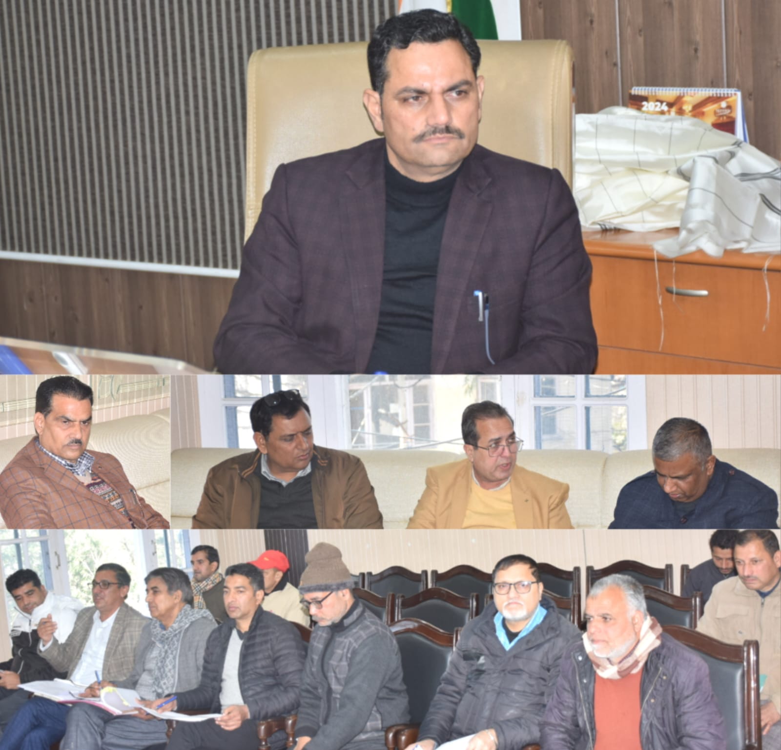DC reviews status of Health and Education Sector Projects in Rajouri District