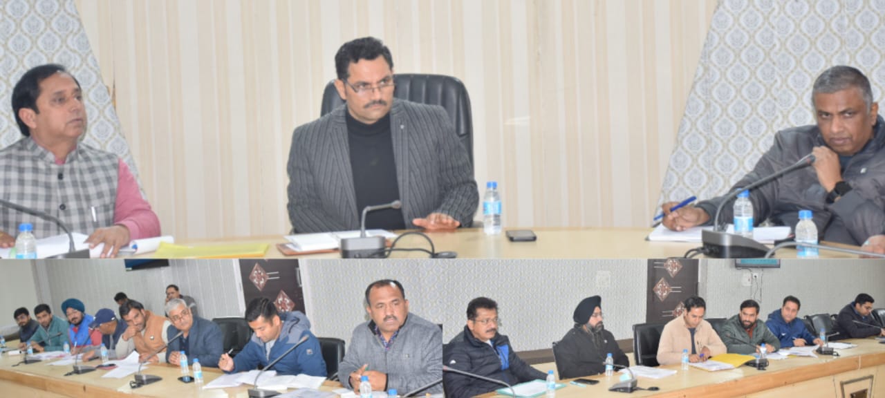 Deputy Commissioner Rajouri reviews progress of work on JJM Works  283 schemes nearing completion