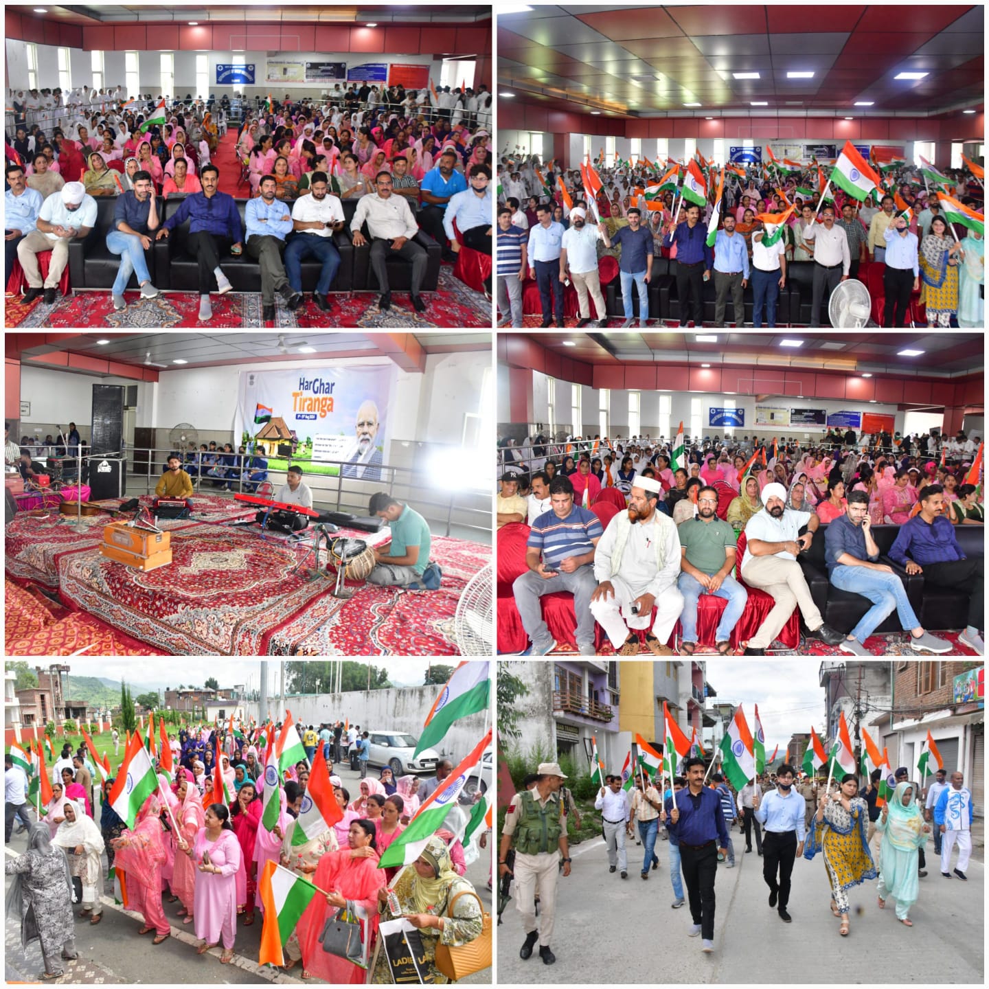 “Tiranga Yatra” held with patriotic fervor in Rajouri under ‘Har Ghar Tiranga Compaign 2024’.