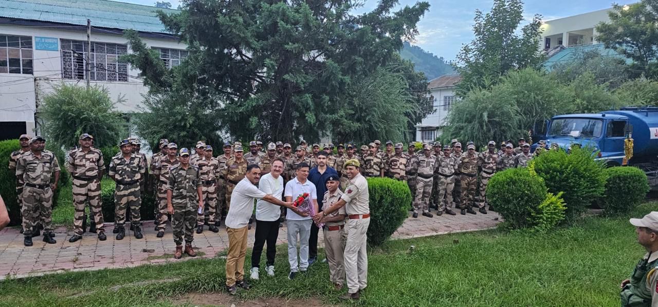 Central Armed Paramilitary Forces CAPFs welcomed in Rajouri