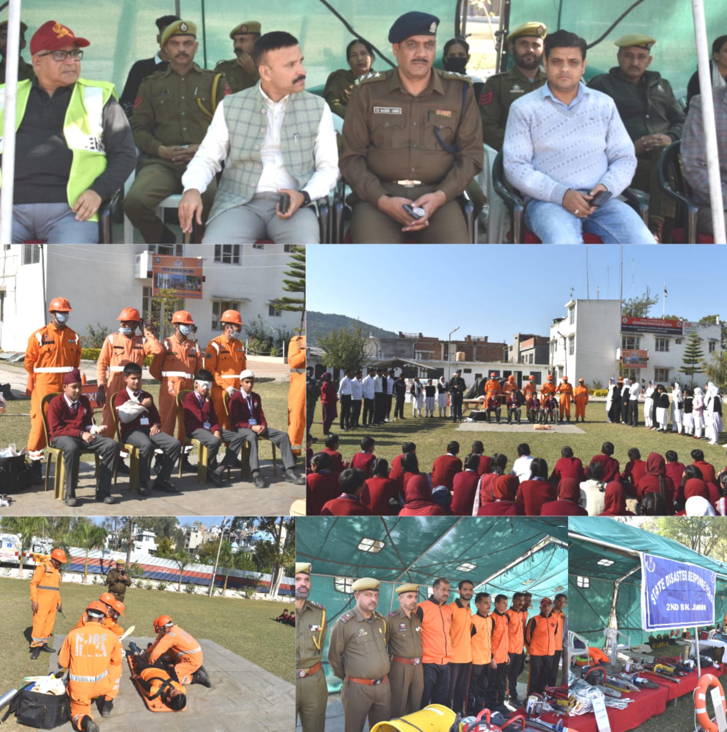 Mock Exercise on Disaster Preparedness conducted at District Police Line Rajouri