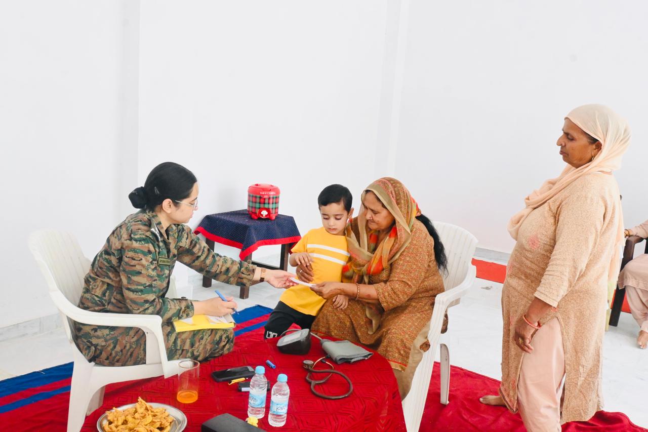 Indian Army Conducts Free Medical Camp in Rumali, Khour Border Belt