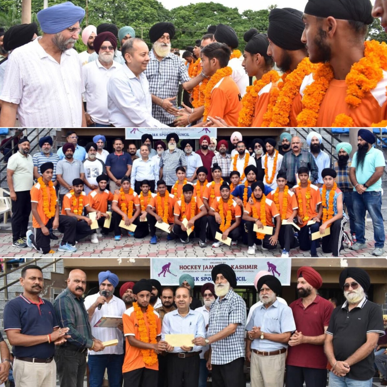 Historic Moment Celebrates by Hockey J&K in Collaboration with J&K Sports Council at K.K. Hakku Stadium